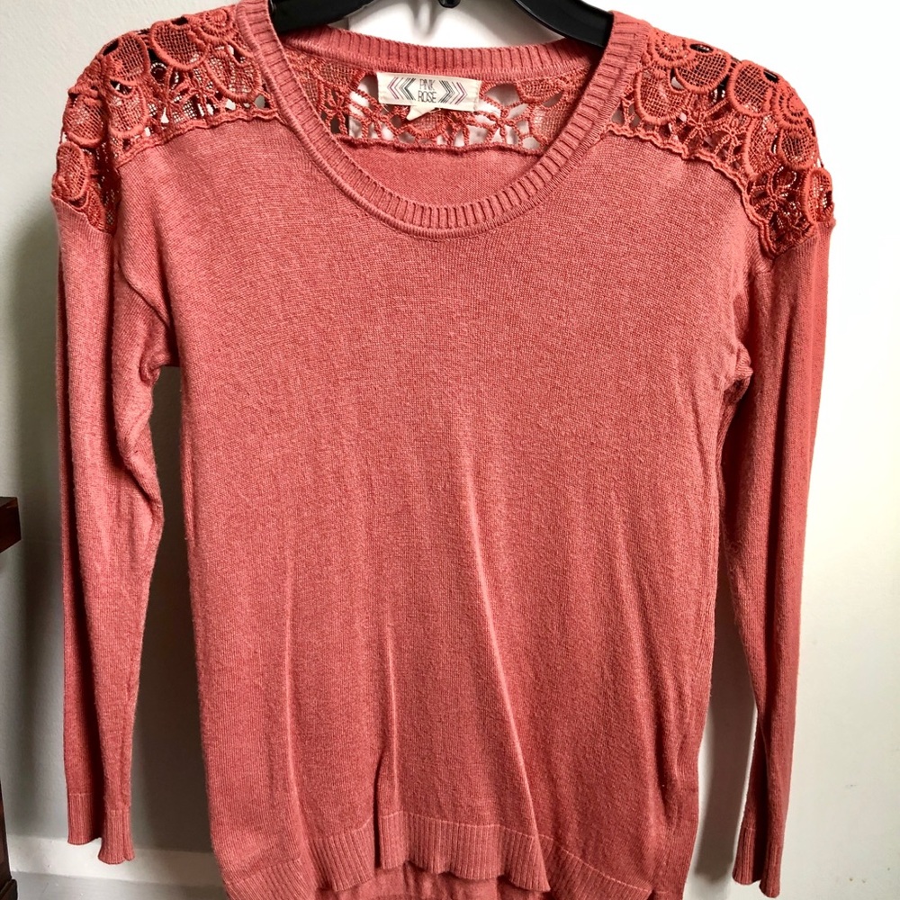 Pink Rose Sweater